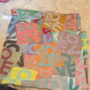 Multicolor LOVE Pattern Kids blanket